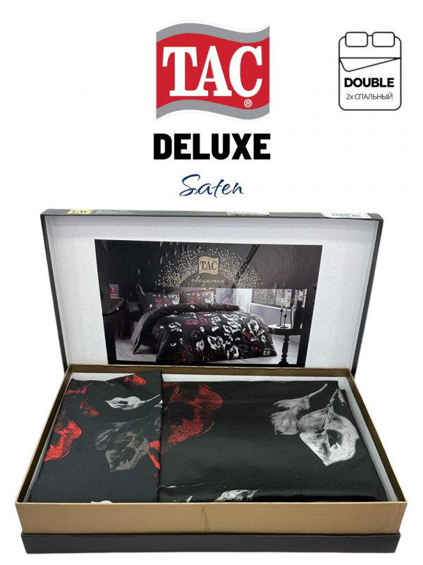 Tac Tallin siyah Deluxe saten | Постельное белье сатин делюкс
